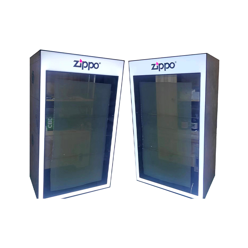What factors should be considered in the design of the structural stability of acrylic electronic cigarette display stand with light?